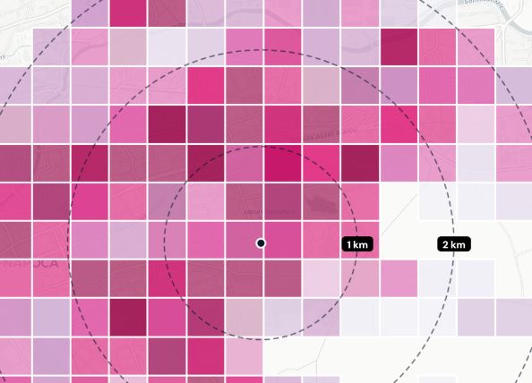 Heatmap populatie